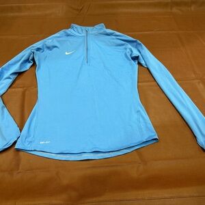 Nike Sky Blue Dri-FIT Quarter Zip Pullover